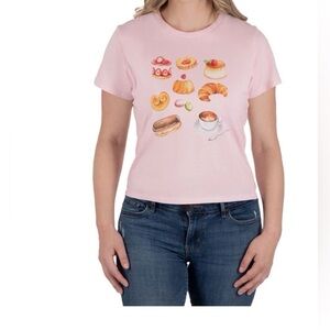 State of Mine Graphic Baby Tee Pink T-Shirt